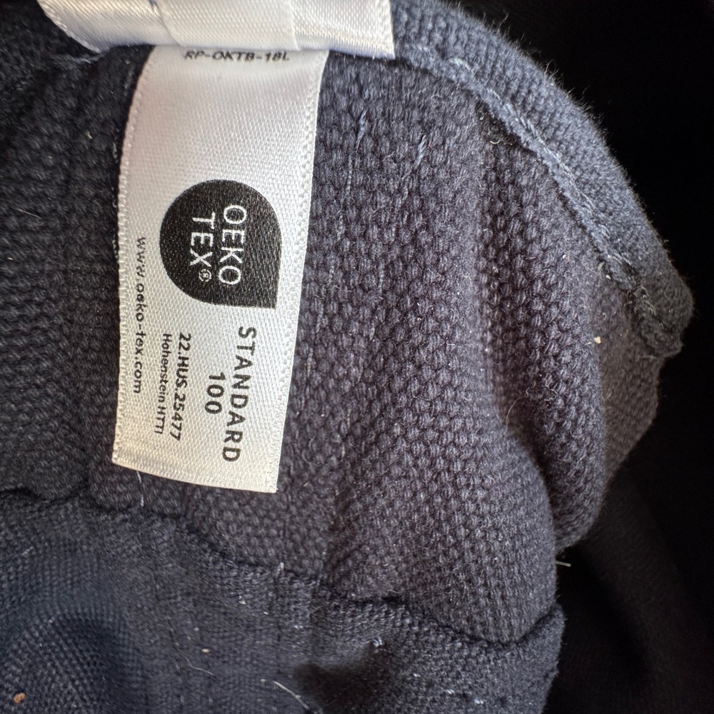 Lands End Canvas Zip Top Carry All Tote Bag Radiant Navy Blue 505515 - Picture 8 of 8